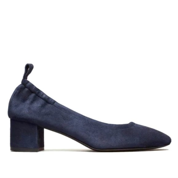 Everlane Shoes - Everlane The Italian Leather Day Heel in Blue Suede sz 6.5